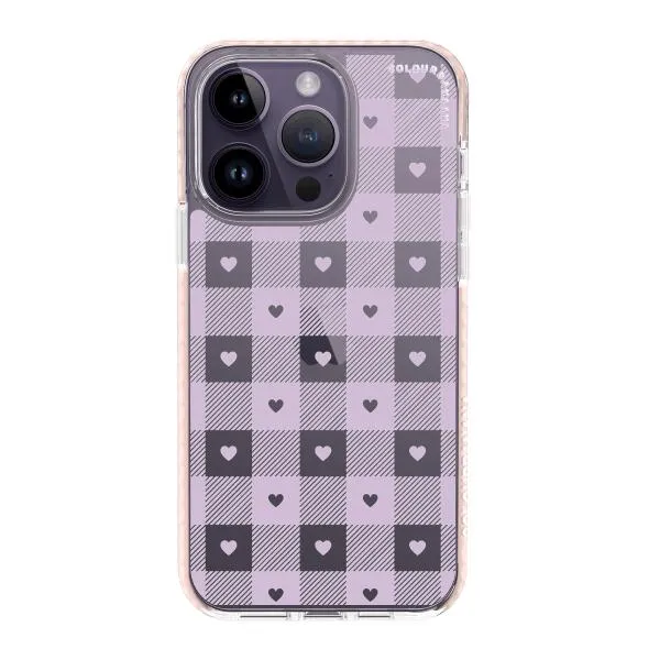 iPhone Case - Pastel Lilac And Off White