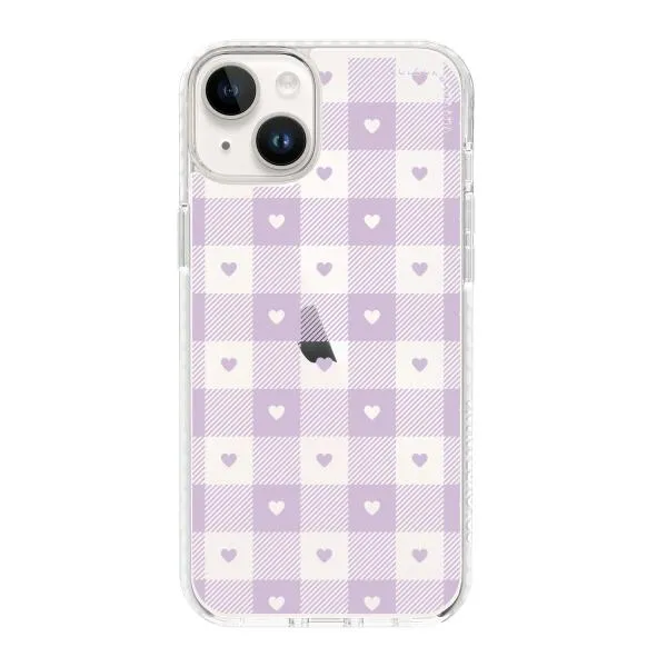 iPhone Case - Pastel Lilac And Off White