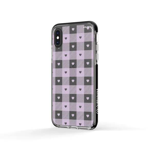 iPhone Case - Pastel Lilac And Off White