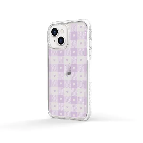 iPhone Case - Pastel Lilac And Off White