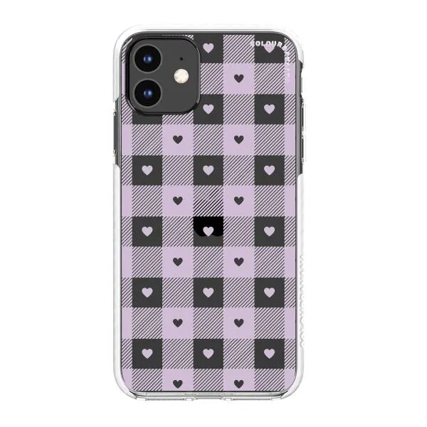 iPhone Case - Pastel Lilac And Off White