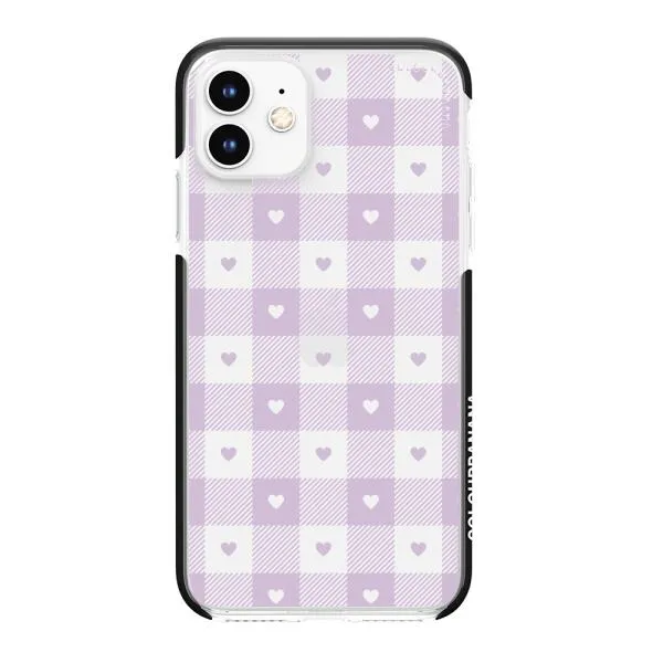 iPhone Case - Pastel Lilac And Off White