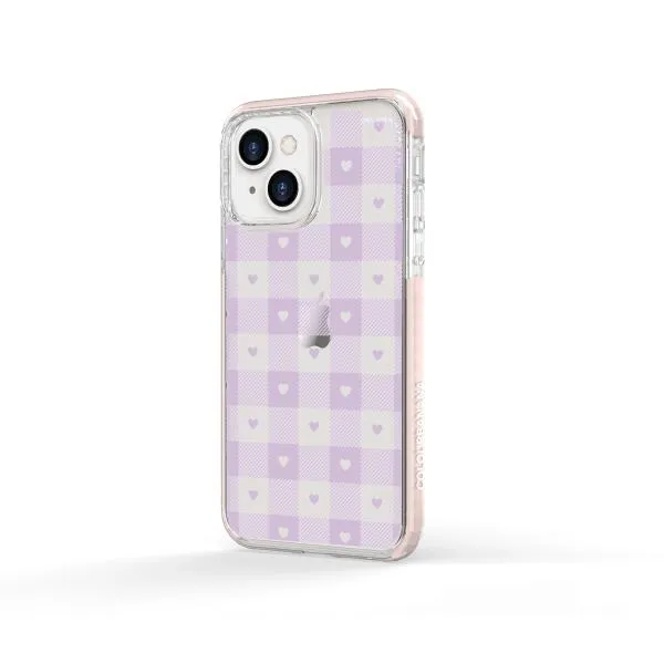 iPhone Case - Pastel Lilac And Off White