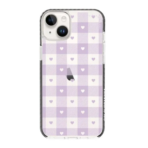 iPhone Case - Pastel Lilac And Off White