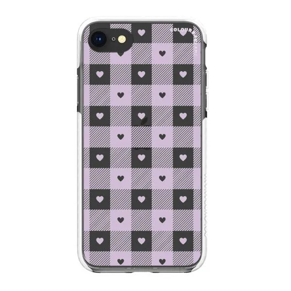 iPhone Case - Pastel Lilac And Off White