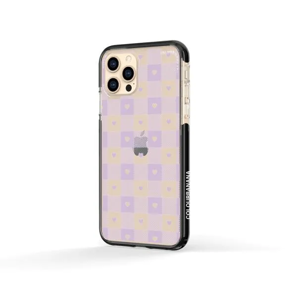 iPhone Case - Pastel Lilac And Off White