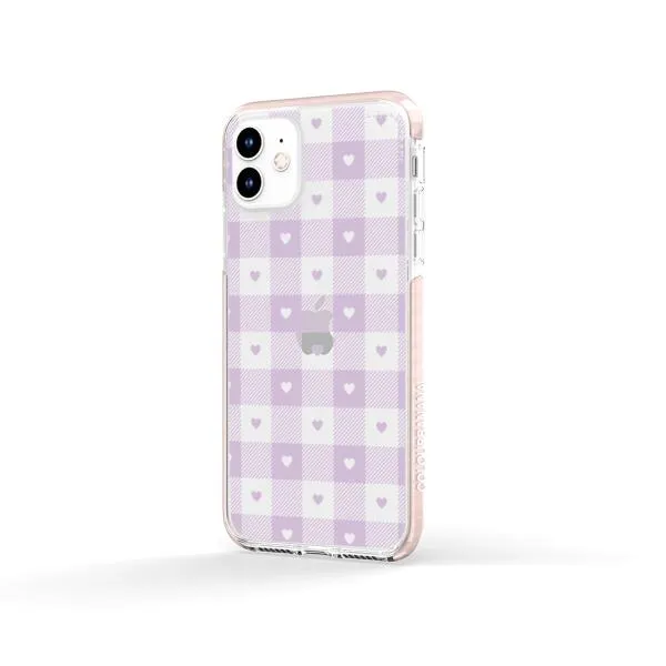 iPhone Case - Pastel Lilac And Off White