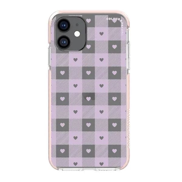 iPhone Case - Pastel Lilac And Off White