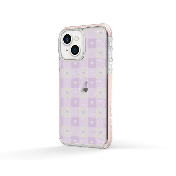 iPhone Case - Pastel Lilac And Off White