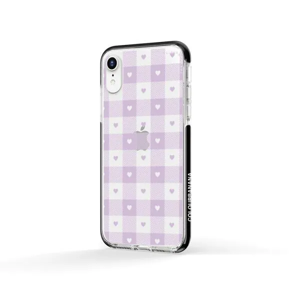 iPhone Case - Pastel Lilac And Off White