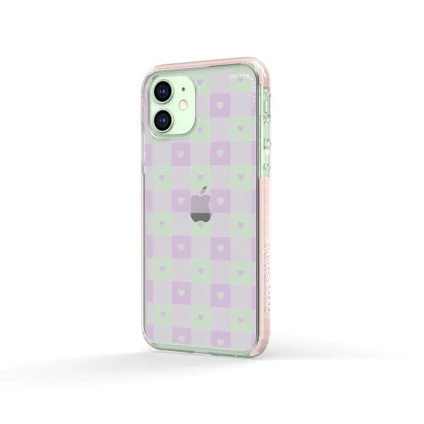 iPhone Case - Pastel Lilac And Off White