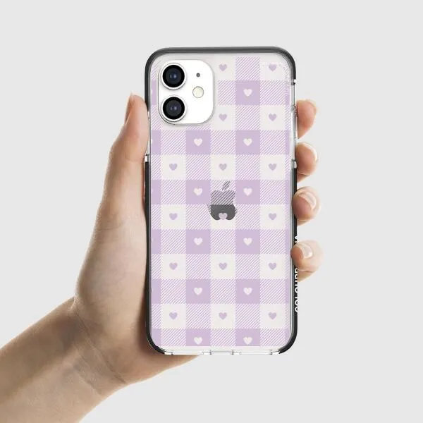 iPhone Case - Pastel Lilac And Off White