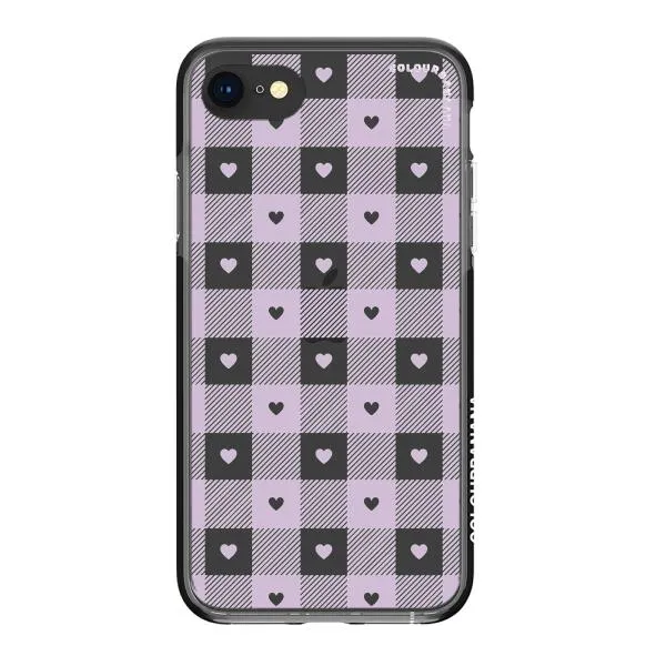 iPhone Case - Pastel Lilac And Off White