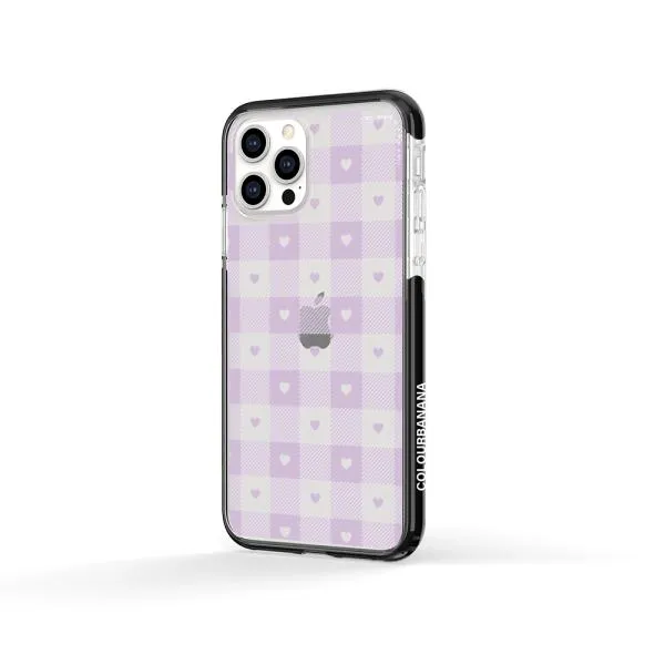 iPhone Case - Pastel Lilac And Off White