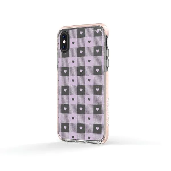 iPhone Case - Pastel Lilac And Off White