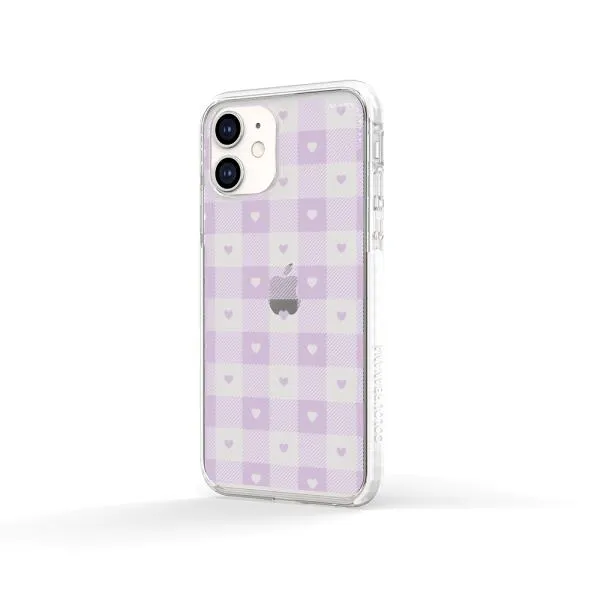 iPhone Case - Pastel Lilac And Off White