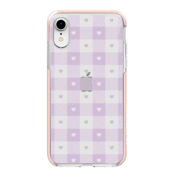 iPhone Case - Pastel Lilac And Off White