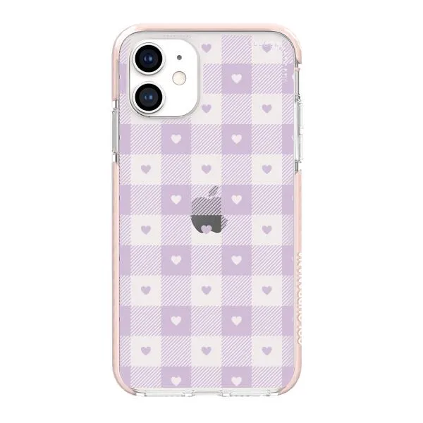 iPhone Case - Pastel Lilac And Off White