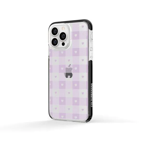 iPhone Case - Pastel Lilac And Off White