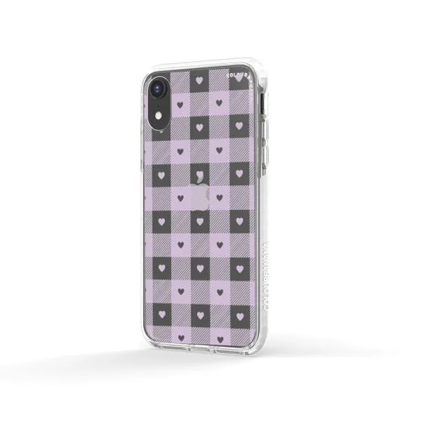 iPhone Case - Pastel Lilac And Off White