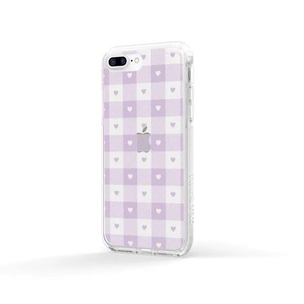 iPhone Case - Pastel Lilac And Off White