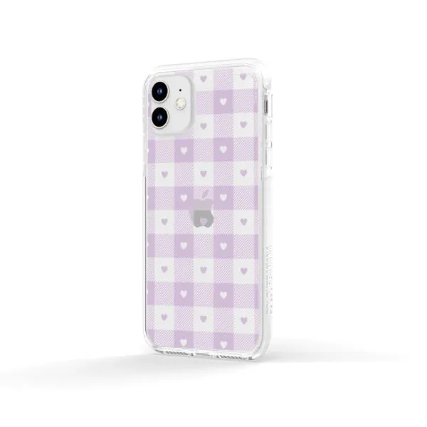 iPhone Case - Pastel Lilac And Off White