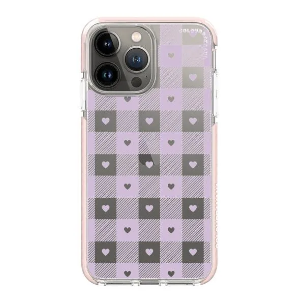 iPhone Case - Pastel Lilac And Off White