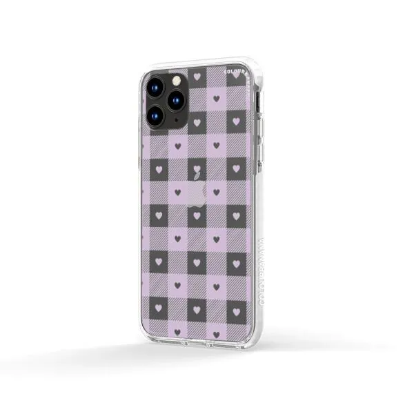 iPhone Case - Pastel Lilac And Off White