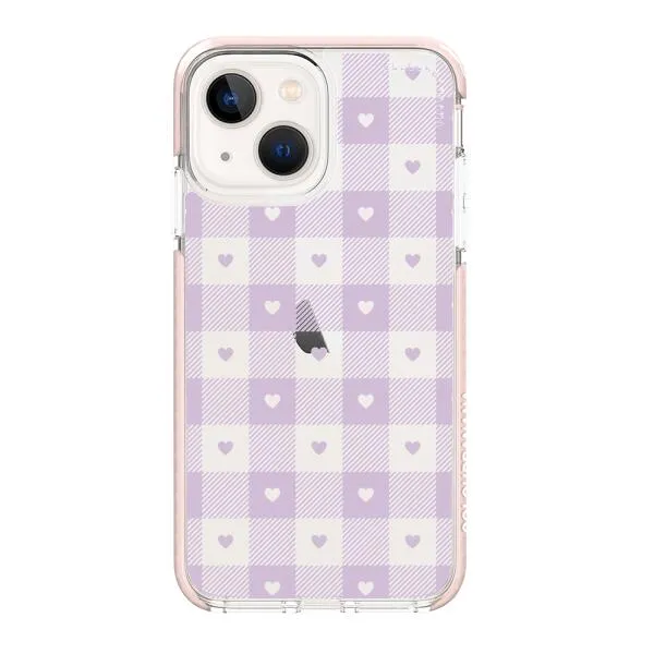 iPhone Case - Pastel Lilac And Off White