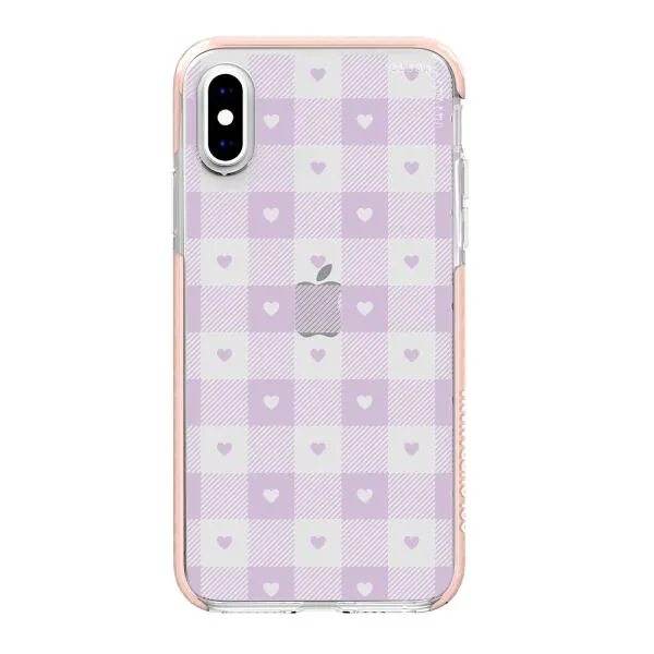 iPhone Case - Pastel Lilac And Off White