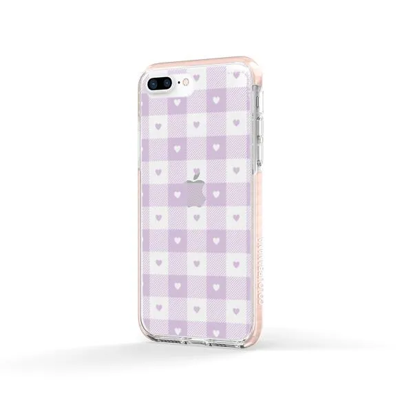 iPhone Case - Pastel Lilac And Off White