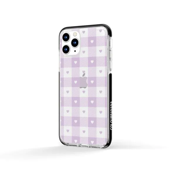 iPhone Case - Pastel Lilac And Off White