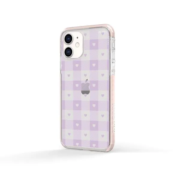 iPhone Case - Pastel Lilac And Off White