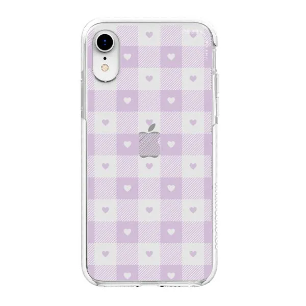 iPhone Case - Pastel Lilac And Off White