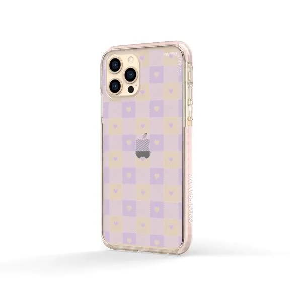 iPhone Case - Pastel Lilac And Off White