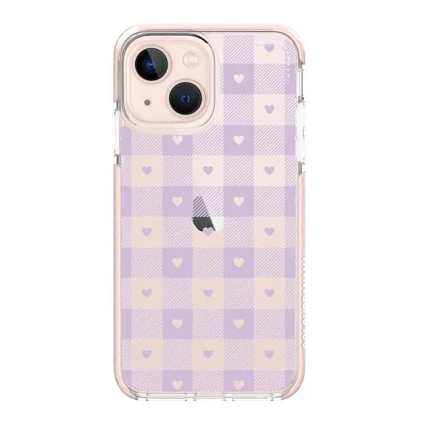 iPhone Case - Pastel Lilac And Off White