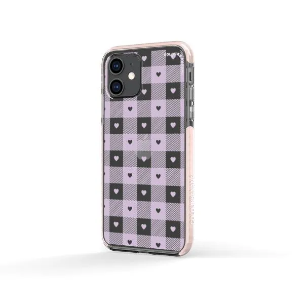 iPhone Case - Pastel Lilac And Off White