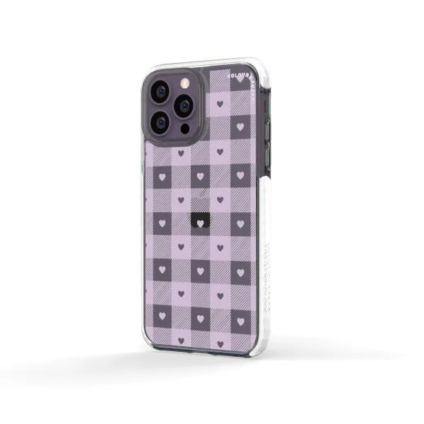 iPhone Case - Pastel Lilac And Off White