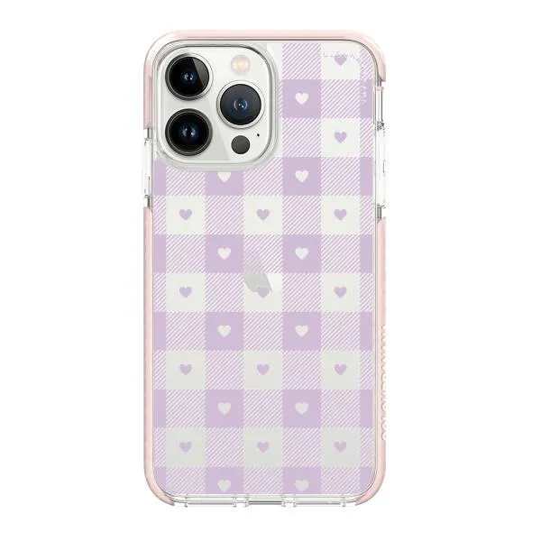 iPhone Case - Pastel Lilac And Off White