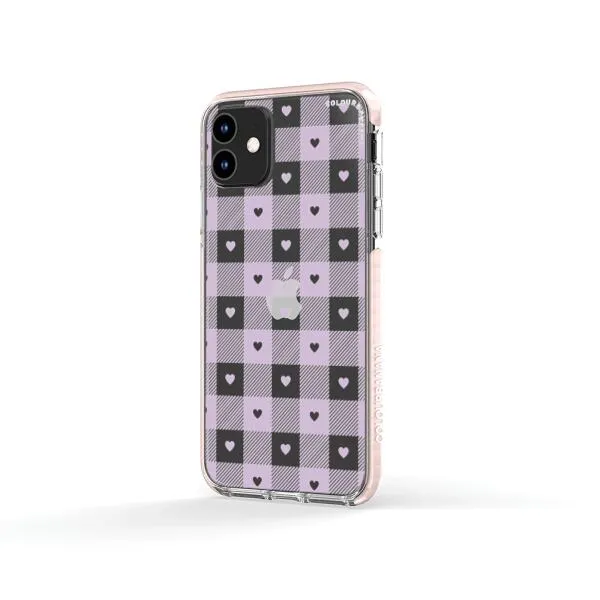 iPhone Case - Pastel Lilac And Off White