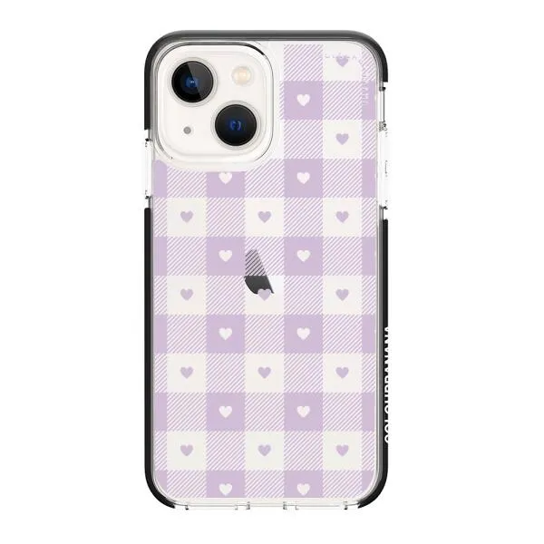 iPhone Case - Pastel Lilac And Off White