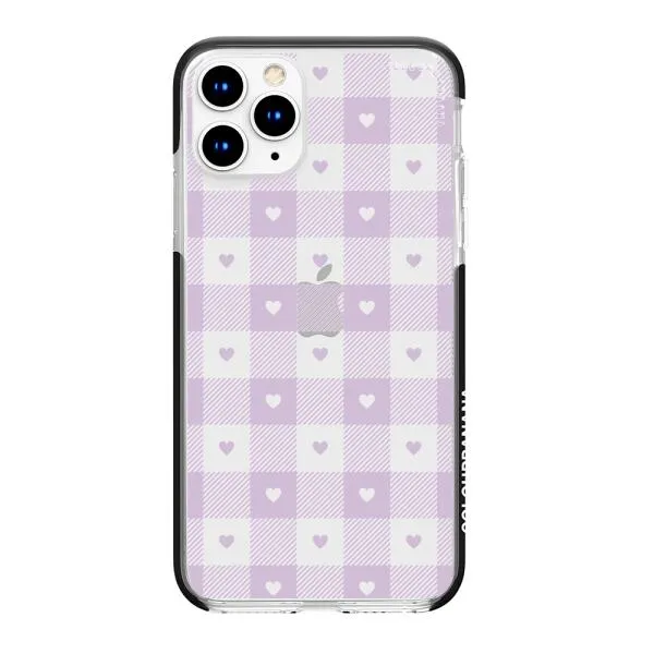 iPhone Case - Pastel Lilac And Off White