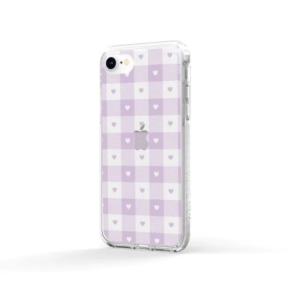 iPhone Case - Pastel Lilac And Off White