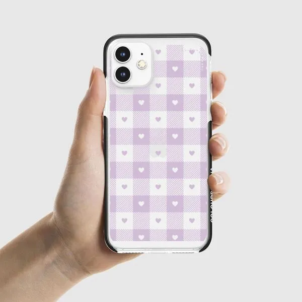 iPhone Case - Pastel Lilac And Off White