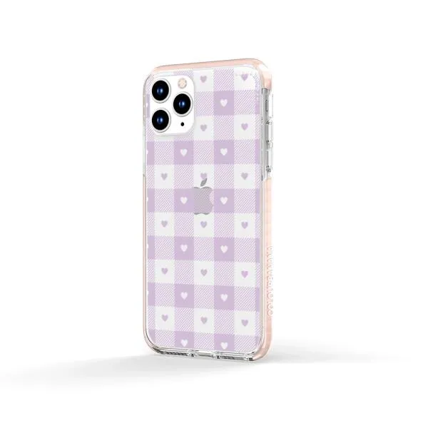 iPhone Case - Pastel Lilac And Off White