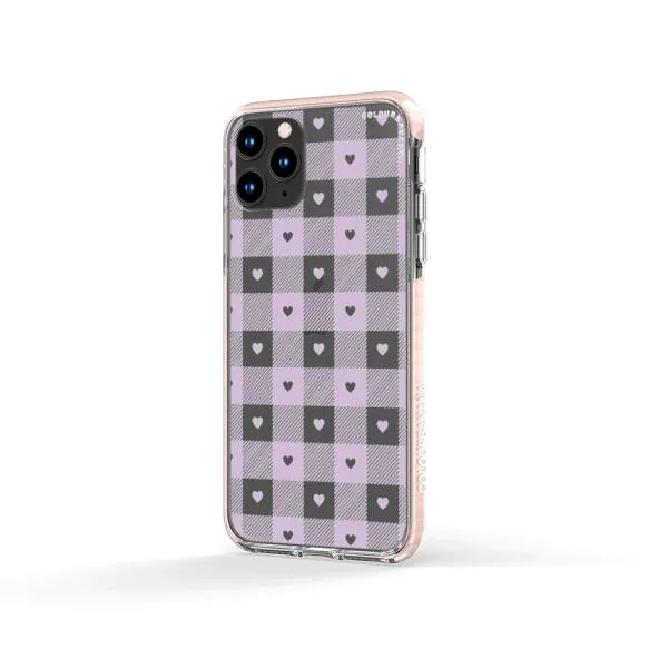 iPhone Case - Pastel Lilac And Off White