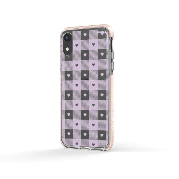 iPhone Case - Pastel Lilac And Off White