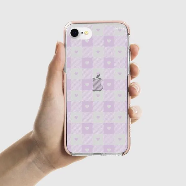 iPhone Case - Pastel Lilac And Off White