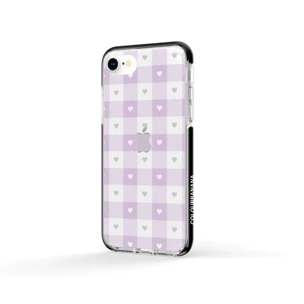 iPhone Case - Pastel Lilac And Off White