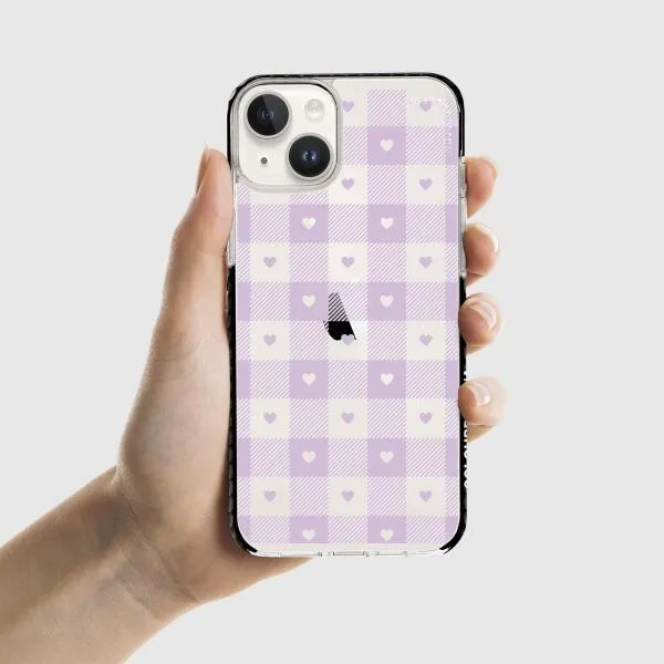 iPhone Case - Pastel Lilac And Off White